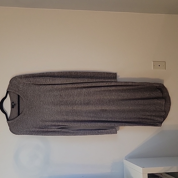 Wilfred Free Midi Dress - heathered brown - size large - Picture 2 of 5